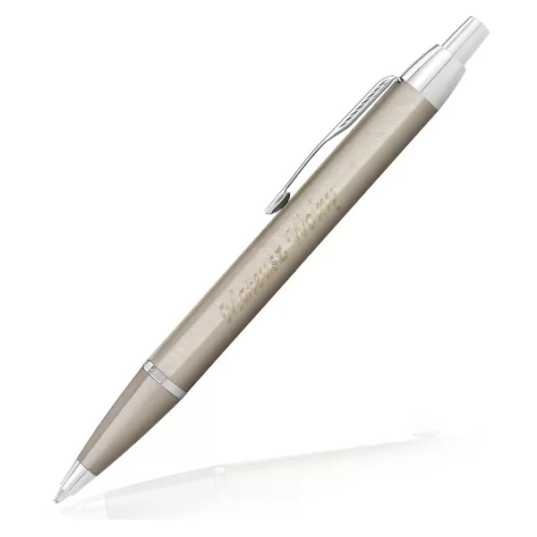 Długopis Parker IM Brushed Metal CT, opcja zamieszczenia graweru