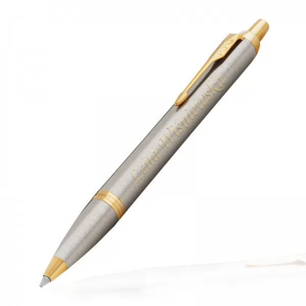 Długopis Parker IM Brushed Metal GT, możliwość umieszczenia graweru