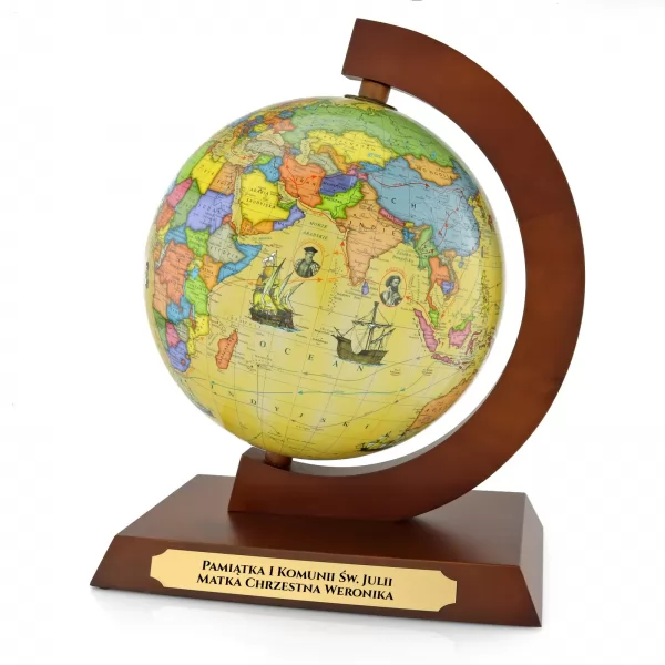 Globus interaktywny dla dziecka z imieniem - Podróże