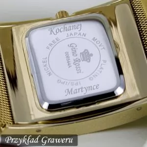 Damski zegarek z grawerem 