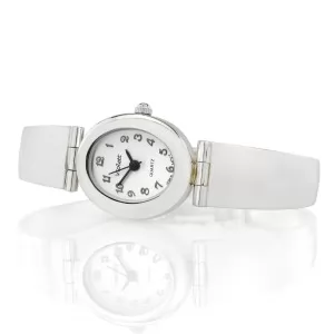 srebrny zegarek na prezent na komunię