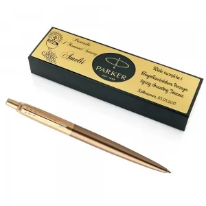  długopis parker jotter west gold z grawerem dedykacji na I Komunię