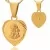 medalik ze złota w kształcie serca z grawerem imienia